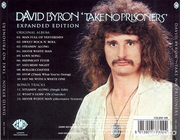 David Byron - Take No Prisoners (CD)