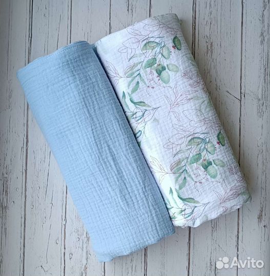 Набор муслиновых пеленок 2 штуки