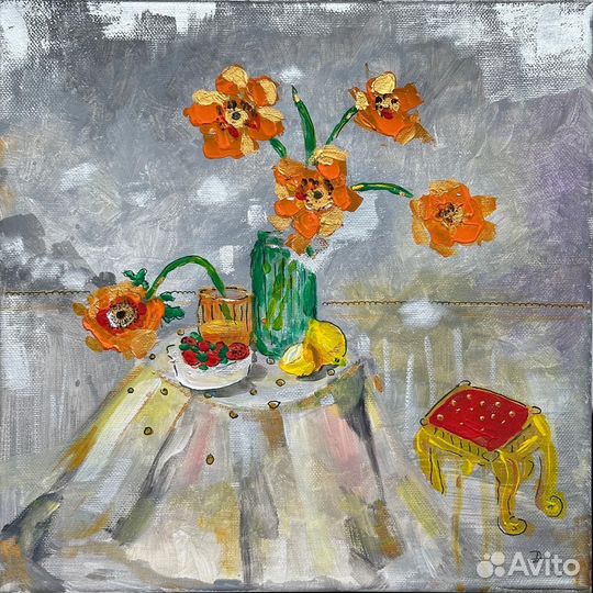 Картина акрилом на холсте