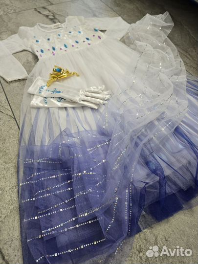 Платье эльзы холодное сердце 120