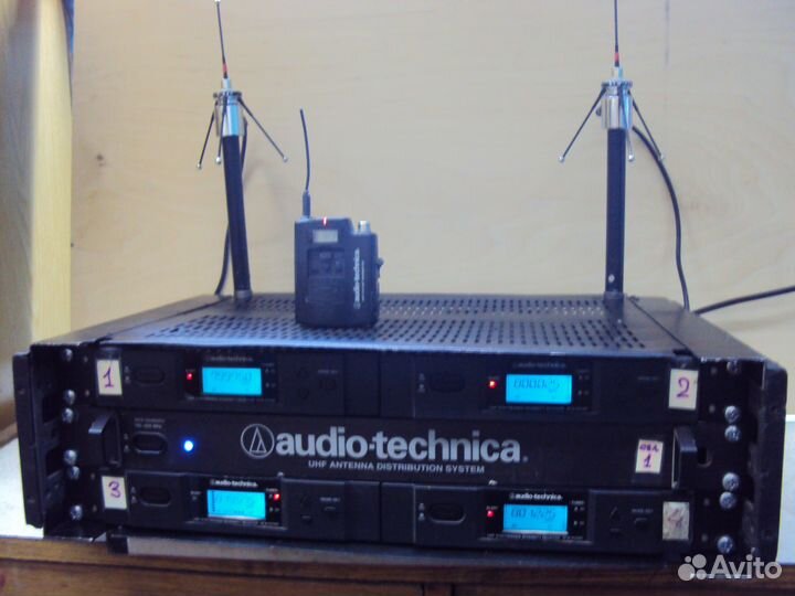 Сет 4х радиосистем audio-technica 3000 серии