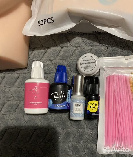 Набор для наращивания ресниц с маникеном