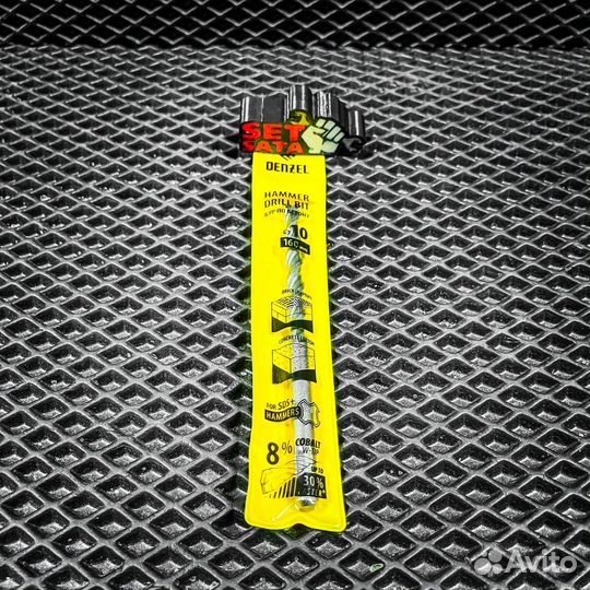 Бур по бетону, двойная спираль,10 x 160 мм denzel