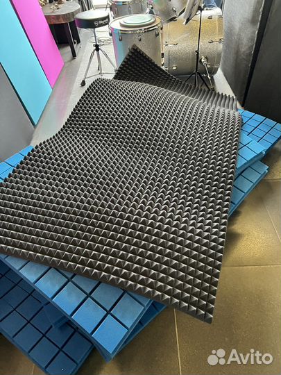 Акустический поролон Пирамида 2х1м в наличии