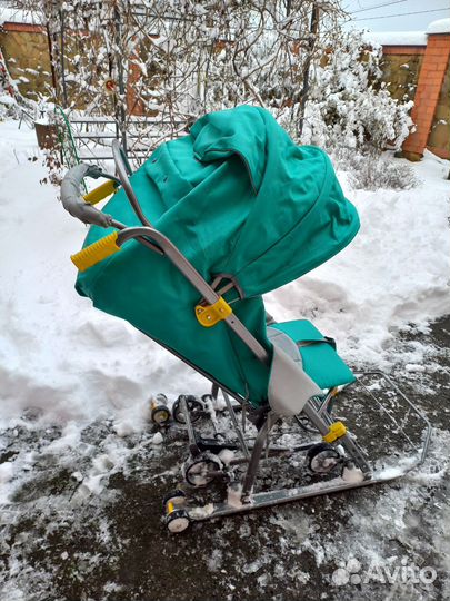 Детские санки коляска