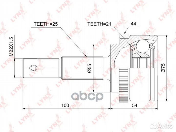 ШРУС наруж. ком/кт nissan Almera(N16) 1.5 00-06