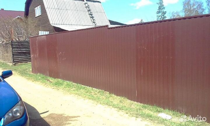 Забор из профнастила