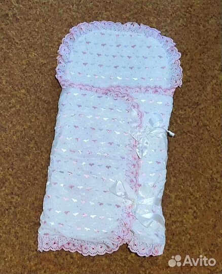 Летний конверт на выписку для девочки