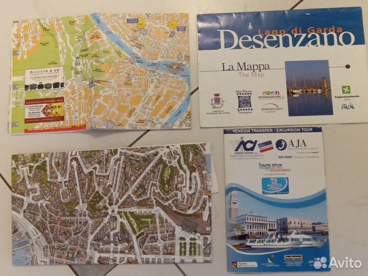 Карты, планы, схемы городов (Италия и др.)комплект