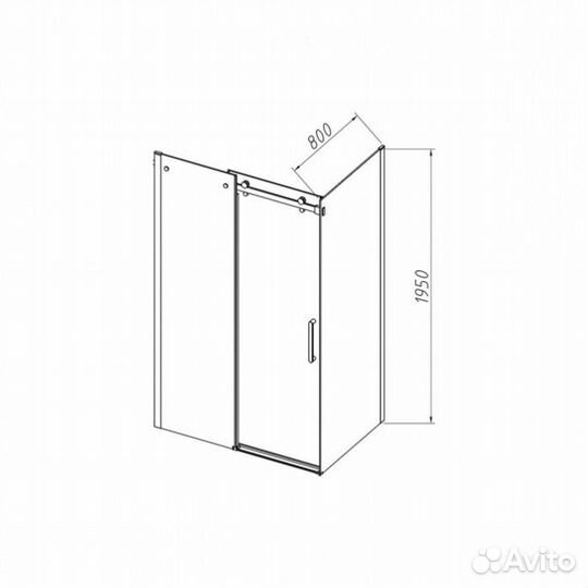 Душевой уголок Vincea Como-N VSR-4CN 130x80