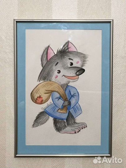 Картина иллюстрация акварелью 21х30 и др.внутри