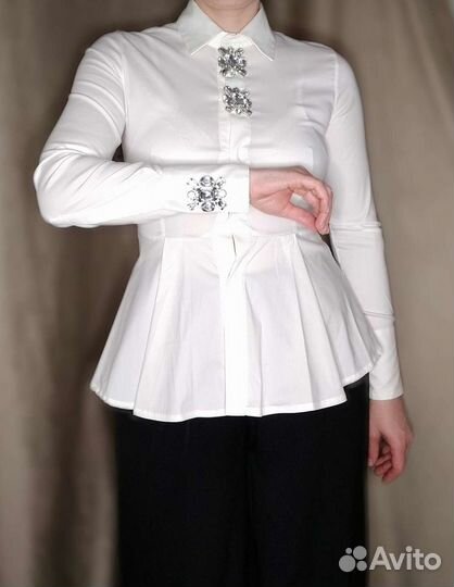 Белая блуза Flavio Castellani. Размер s