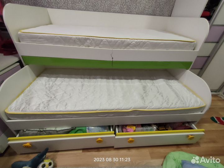 Детская кровать двухъярусная