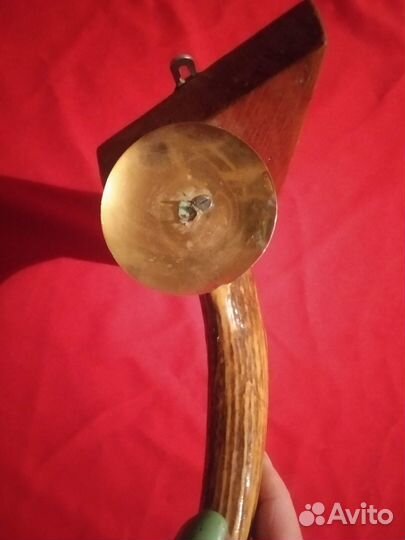 Рог оленя переделанный в подсвечник