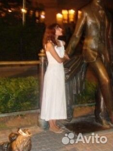 Сарафан белый длинный