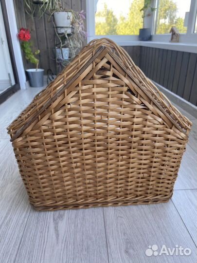 Плетенный деревянный дом для игр или животных