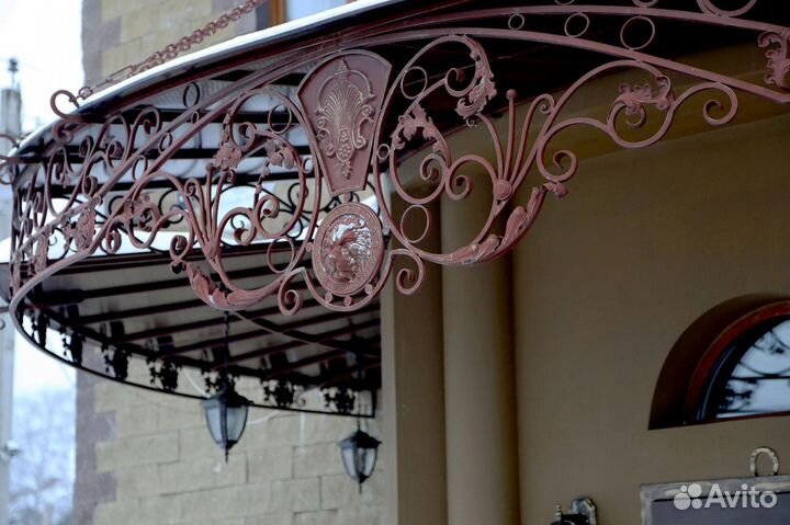 Кованный, художественный навес