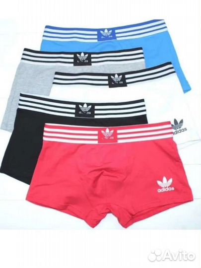 Набор мужских трусов adidas в подарочной коробке