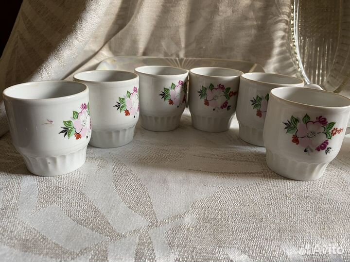 Фарфоровая, стеклянная посуда