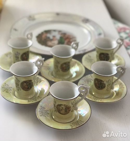 Сервиз кофейный Мадонна гдр 6 персон