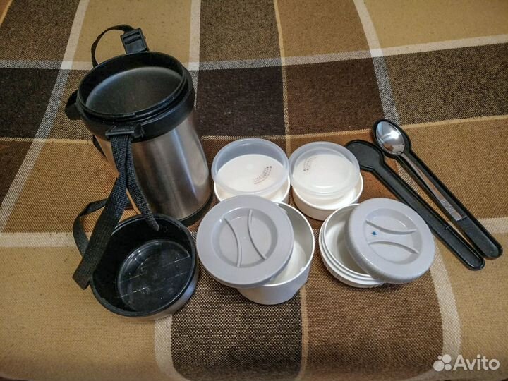 Термос для еды с контейнерами