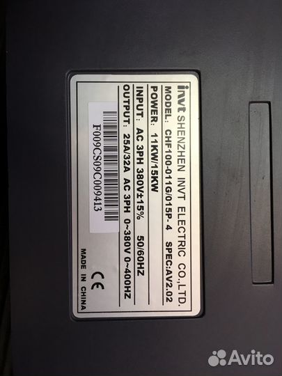 Продаётся частотный преобразователь CHF100A-011G/0