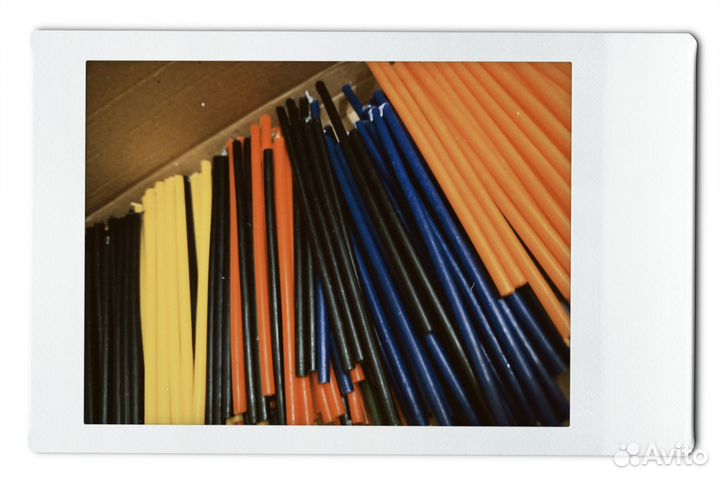 Свечи восковые цветные