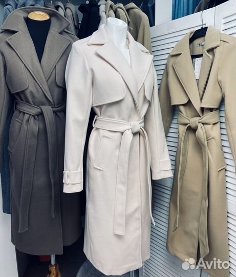 Пальто демисезонное длинное