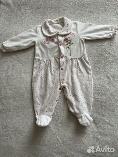 Утепленные комбинезоны на девочку 56 - 62