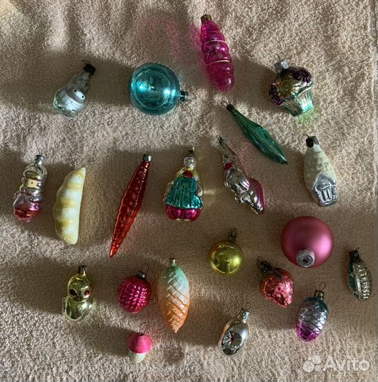 Елочные игрушки СССР одним лотом, винтаж