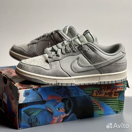 Кроссовки Nike Dunk Low Retro серые