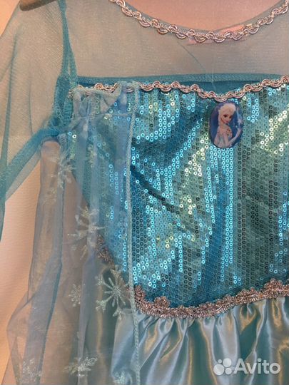 Новый Костюм Платье Эльзы (Холодное сердце) 100 и
