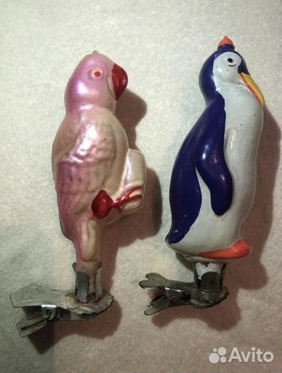 Елочные игрушки на прищепке СССР