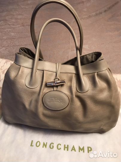 Сумка натуральная кожа оригинал Longchamp