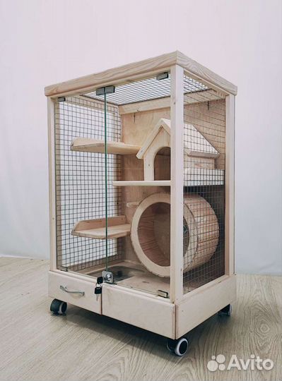 Клетка-витрина для шиншилл, дегу, хорька, белки