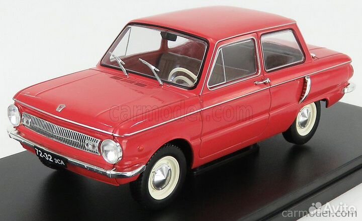 Модель заз-966 цвет коралл 1/24 Hachette