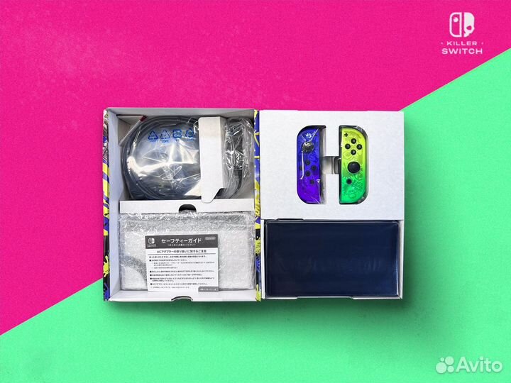 Nintendo Switch oled прошитая Splatoon 3 edition