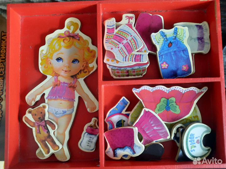 Деревянная магнитная игра