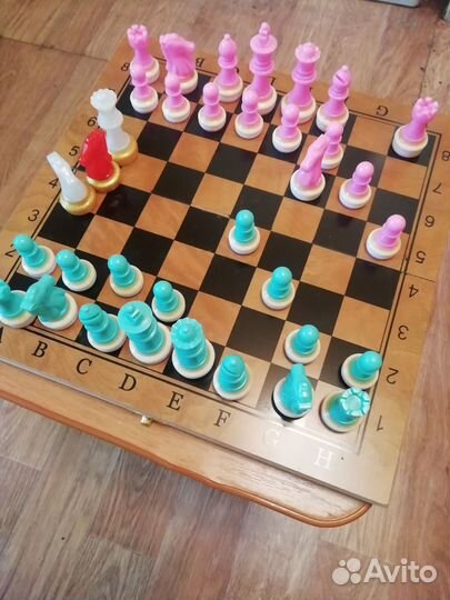 Шахматы ручной работы. Для клеток3х3 и 3.5х3.5 см