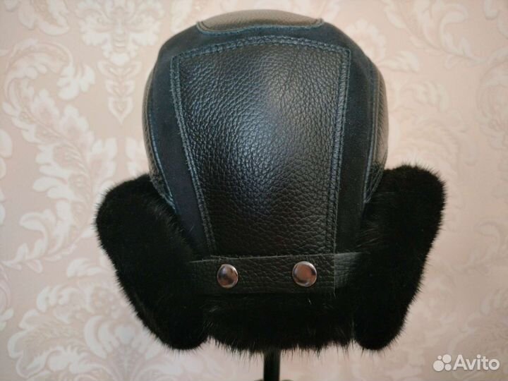 Норковая шапка мужская ушанка