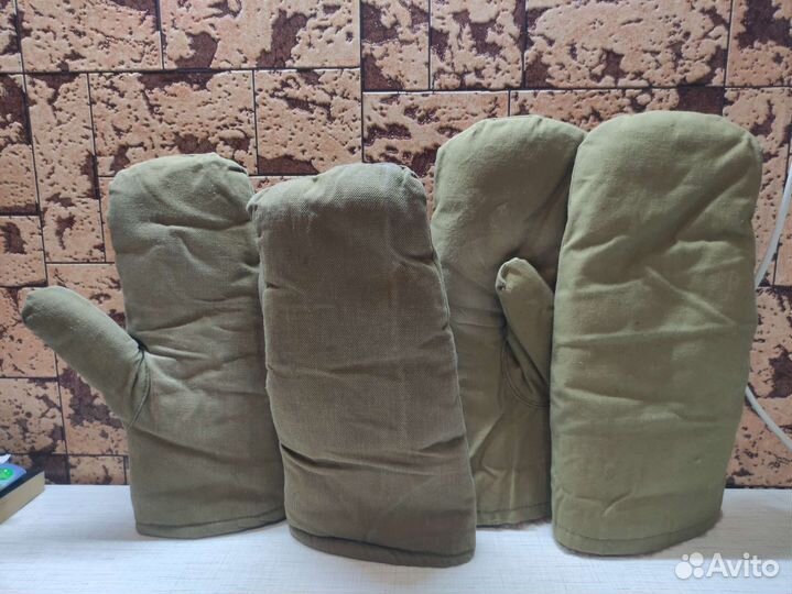 Рукавицы на меху армейские