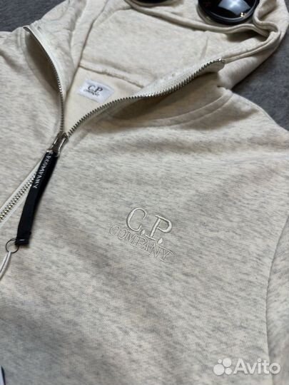 Зип худи CP company белая