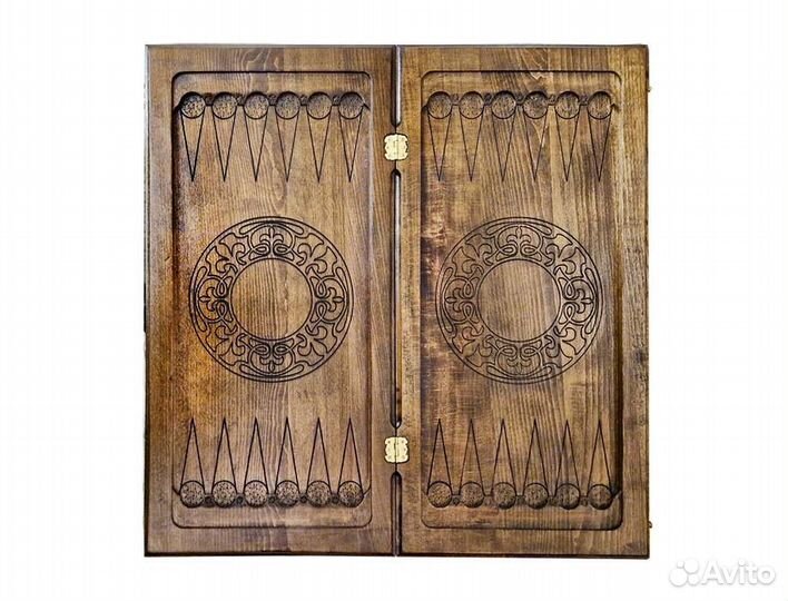 Нарды резные Гладкие 62 х 64 см бук Армения 62598