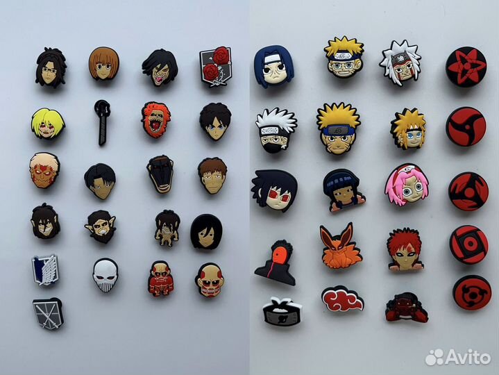 Джибитсы для crocs аниме