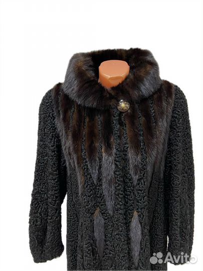 Шуба из Каракуля с Норкой р. 48