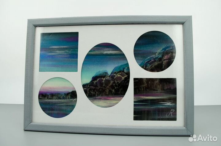 Картина маслом mix (любая за 105р) 22х15см