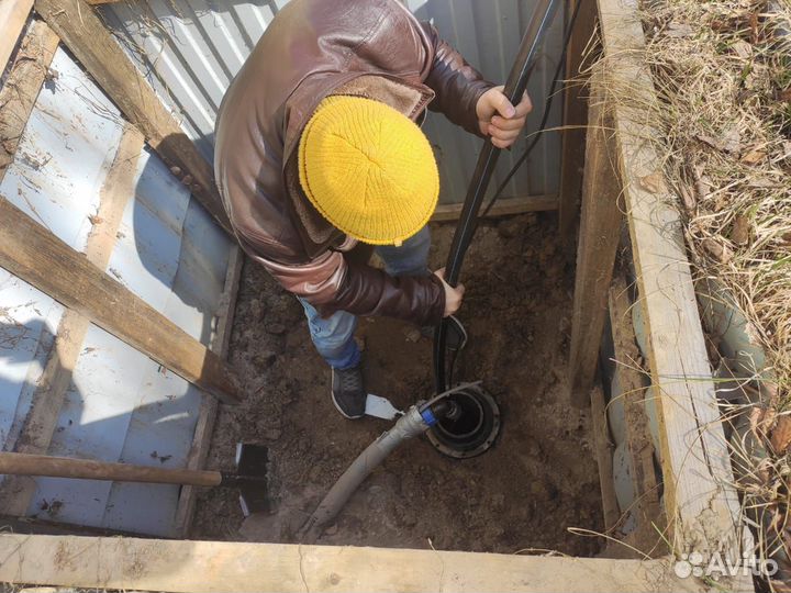 Замена, монтаж погружного насоса, водоснабжение