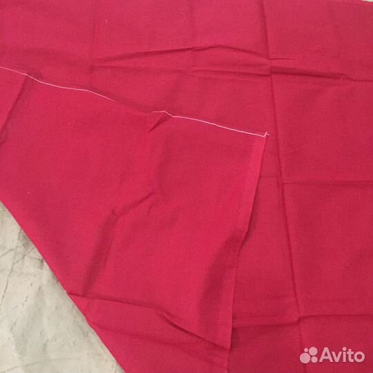 Ситец красный СССР (отрез)