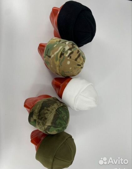 Шапка флисовая тактическая мох, мультикам и др. 2я