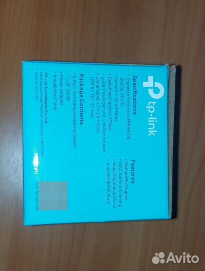 Коммутатор TP-link TL-SF1005D 5-port 10/100M
